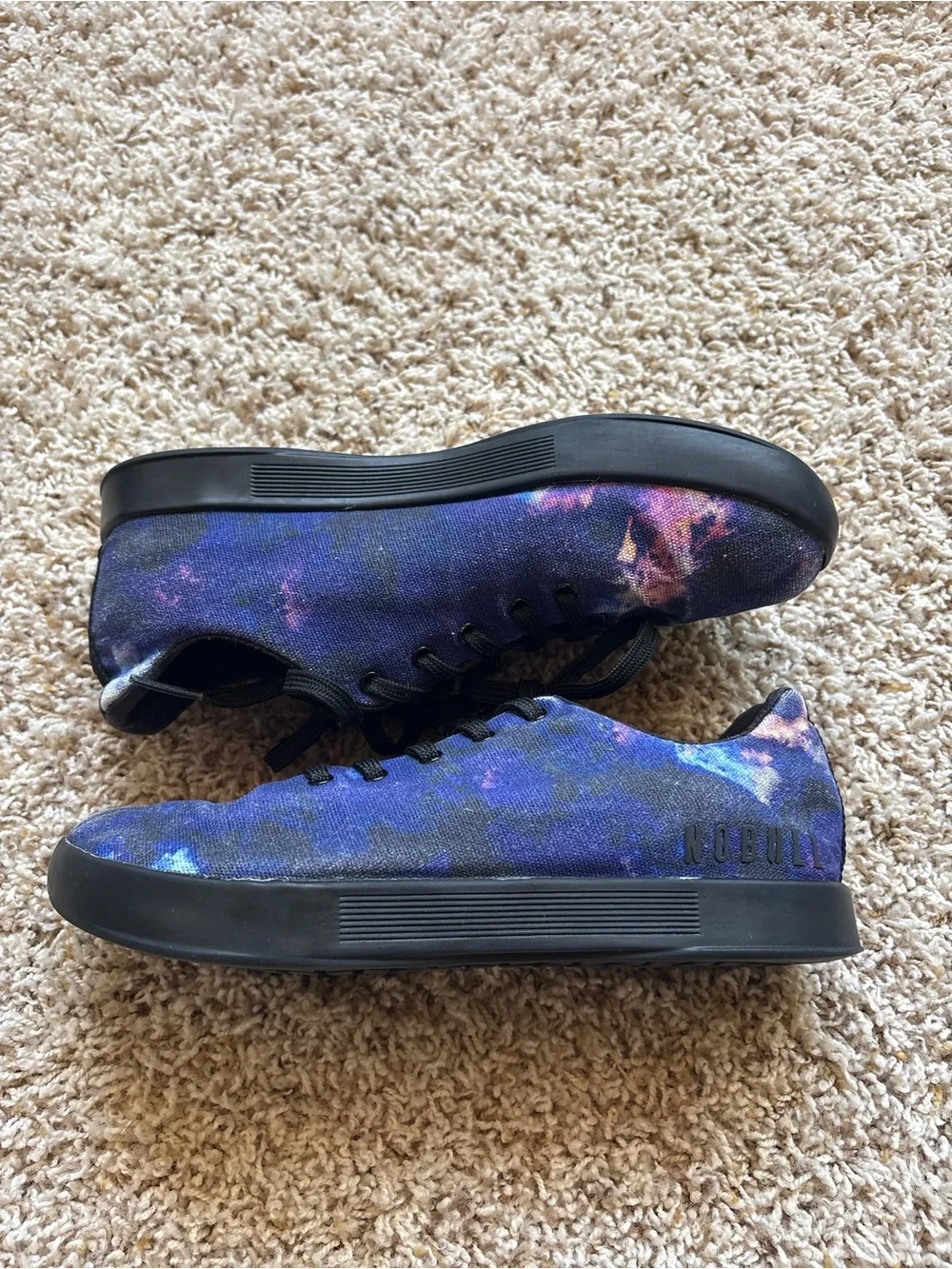NOBULL Midnight Tie-Dye Canvas Trainer Shoes Sz Women’s 8.5 Men’s 7
